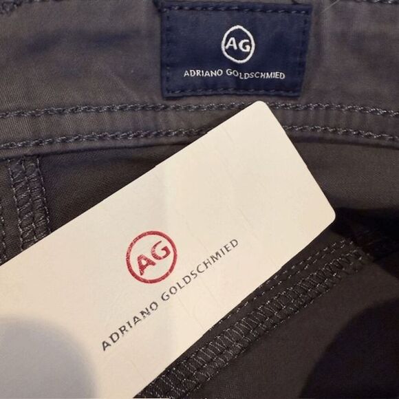 NEW! Adriano Goldschmied The Graduate Tailored Leg Pants Sueded Gray Size 28x34 - Picture 8 of 16